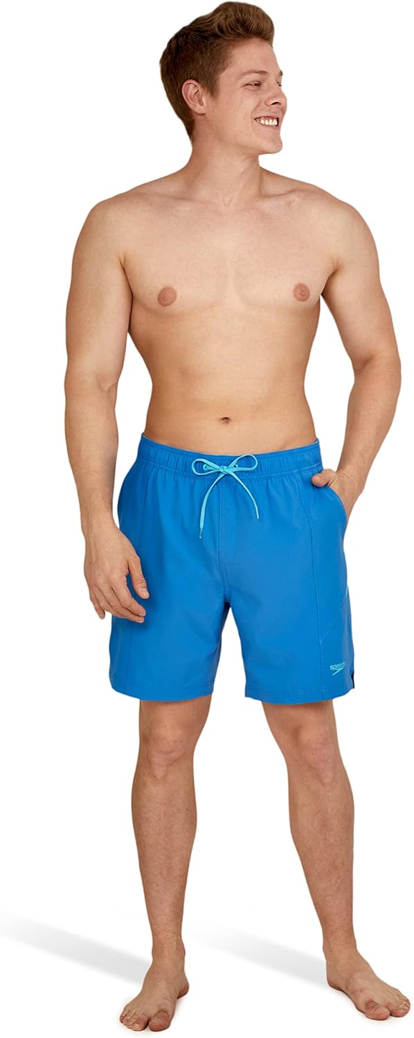 imageSpeedo Mens Swim Trunk Mid Length Redondo SolidBoom Palace Blue