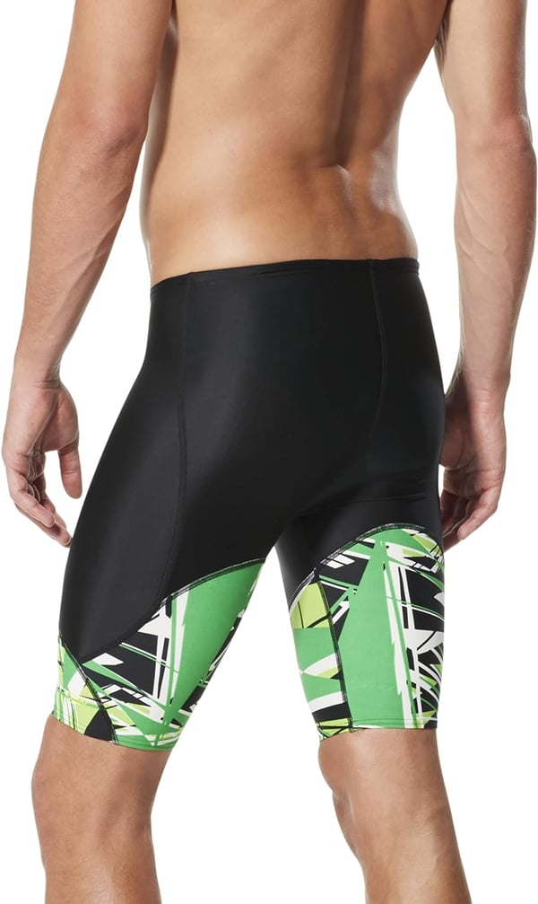 Speedo Mens Swimsuit Jammer Prolt Shattered PalmSpeedo Green