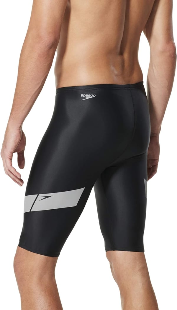 Speedo Mens Swimsuit Jammer Powerflex Eco BarSpeedo Black