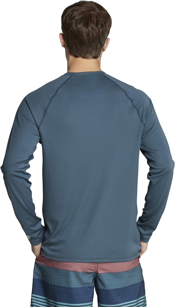 Speedo Mens Uv Swim Shirt Easy Long Sleeve Regular FitGranite