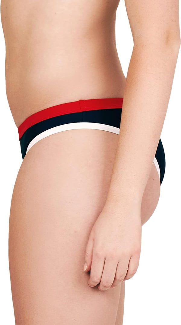 Speedo Womens Swimsuit Bottom Bikini Creora Highclo HipsterBinding RedWhiteBlue