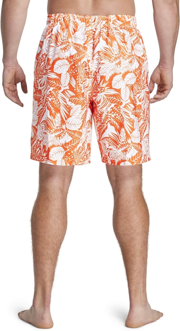 Speedo Mens Swim Trunk Big and Tall RedondoOrange PopWhite