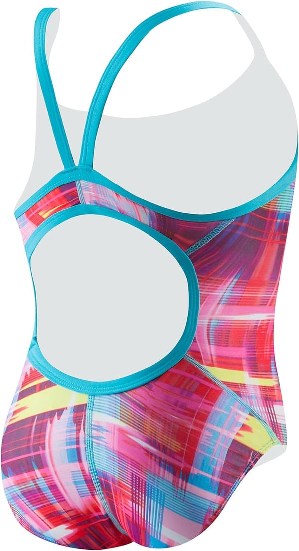 Speedo Flipturns Printed Propel Back  ProLTBlueRed