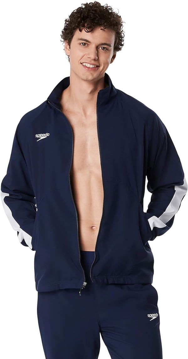 Speedo Mens Standard Tech Team Warm Up SuitEdge Speedo Navy Jacket