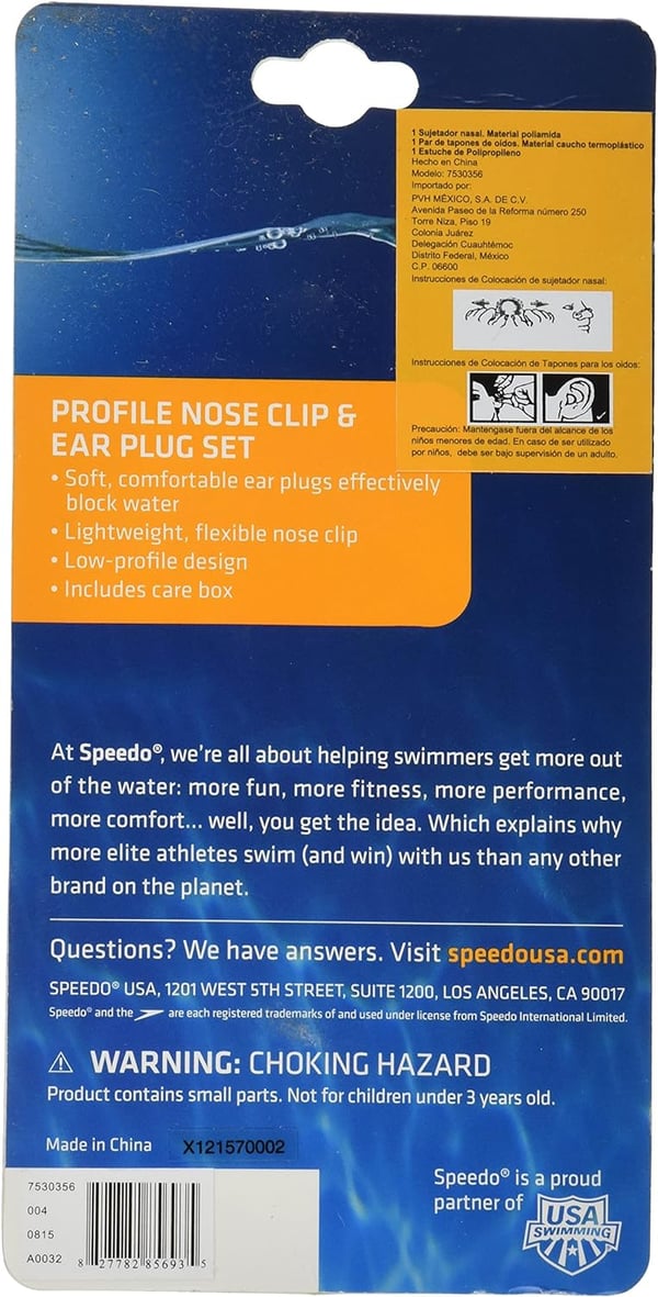 Speedo Profile EarplgNsclpBlue