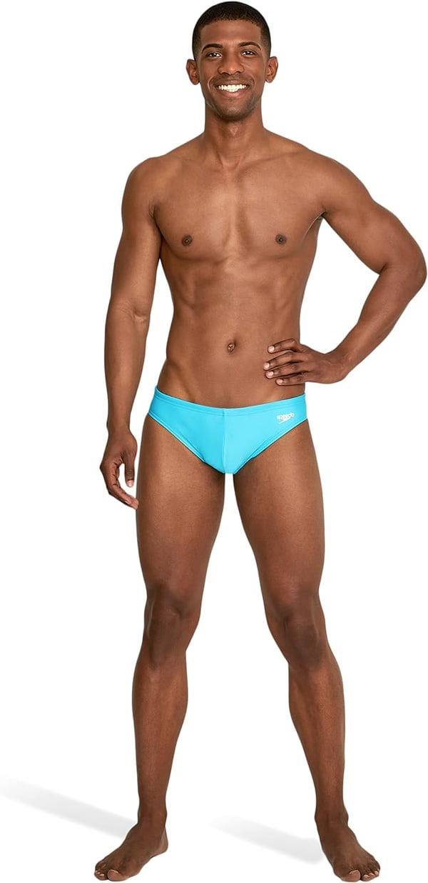 Speedo Mens Swimsuit Brief PowerFlex Eco SolarBlue