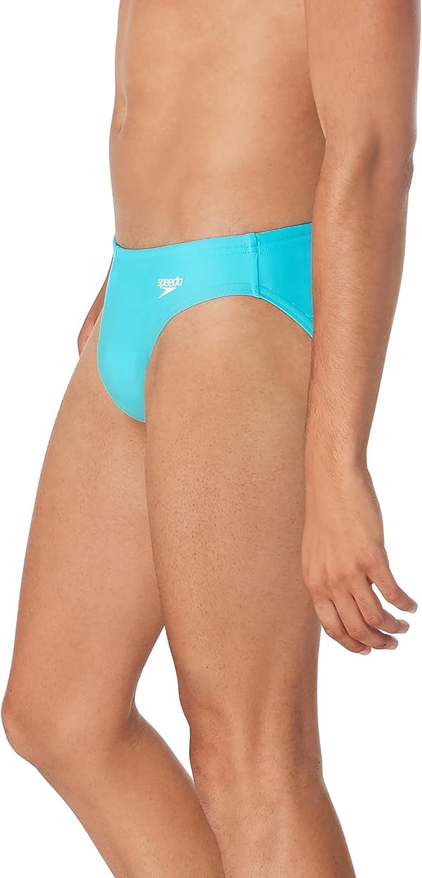 Speedo Mens Swimsuit Brief PowerFlex Eco SolarScuba Blue