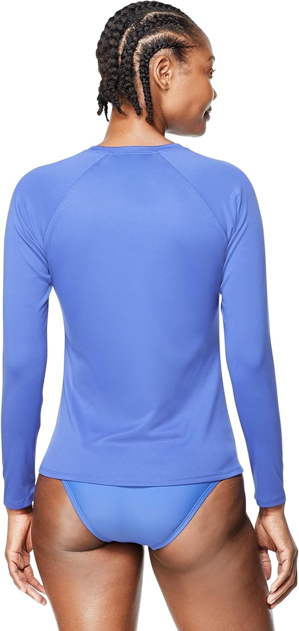 Speedo Womens Uv Swim Shirt Long Sleeve RashguardRoyal Blue