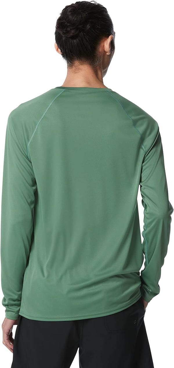 Speedo Mens Uv Swim Shirt Easy Long Sleeve Regular FitDark Ivy