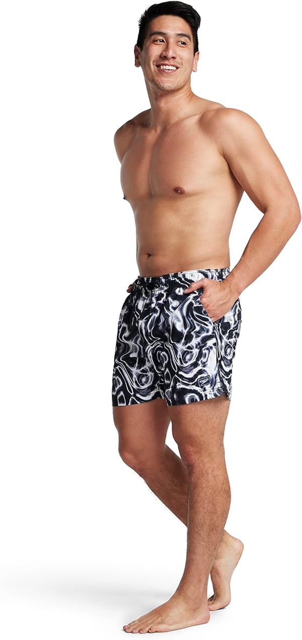 Speedo Mens Swim Trunk Mid Length SeasideGloss Glow