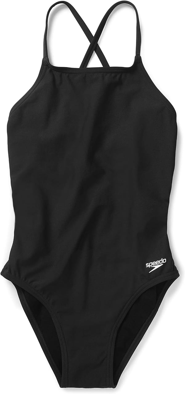 Speedo Womens Swimsuit One Piece Endurance Turnz Tie Back SolidSpeedo Black