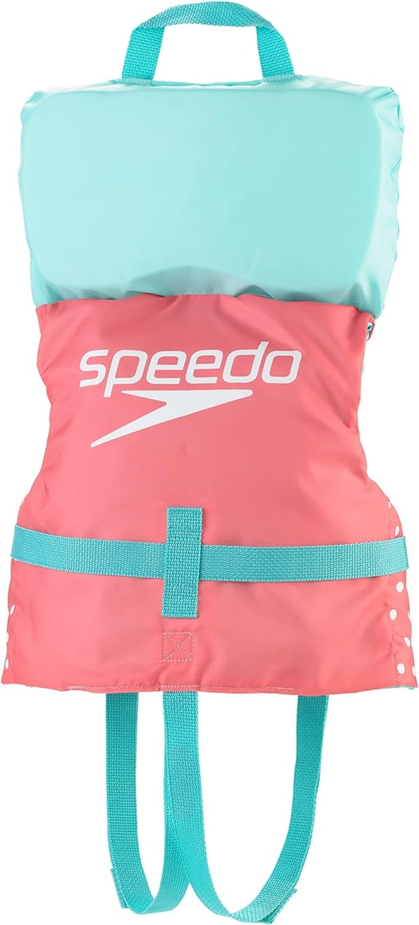 Speedo Baby Swim Infant Begin to Swim Flotation Life VestGeorgia Peach Polka Dots