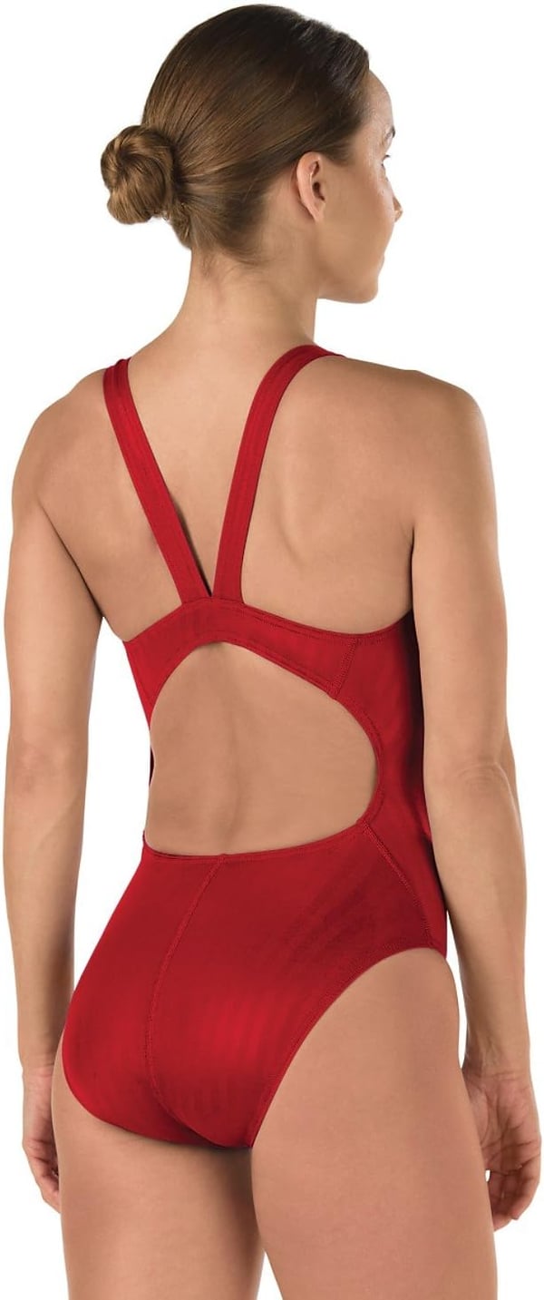 Speedo Female Swimsuit  Race Blend Aquablade Record breakerUs Red