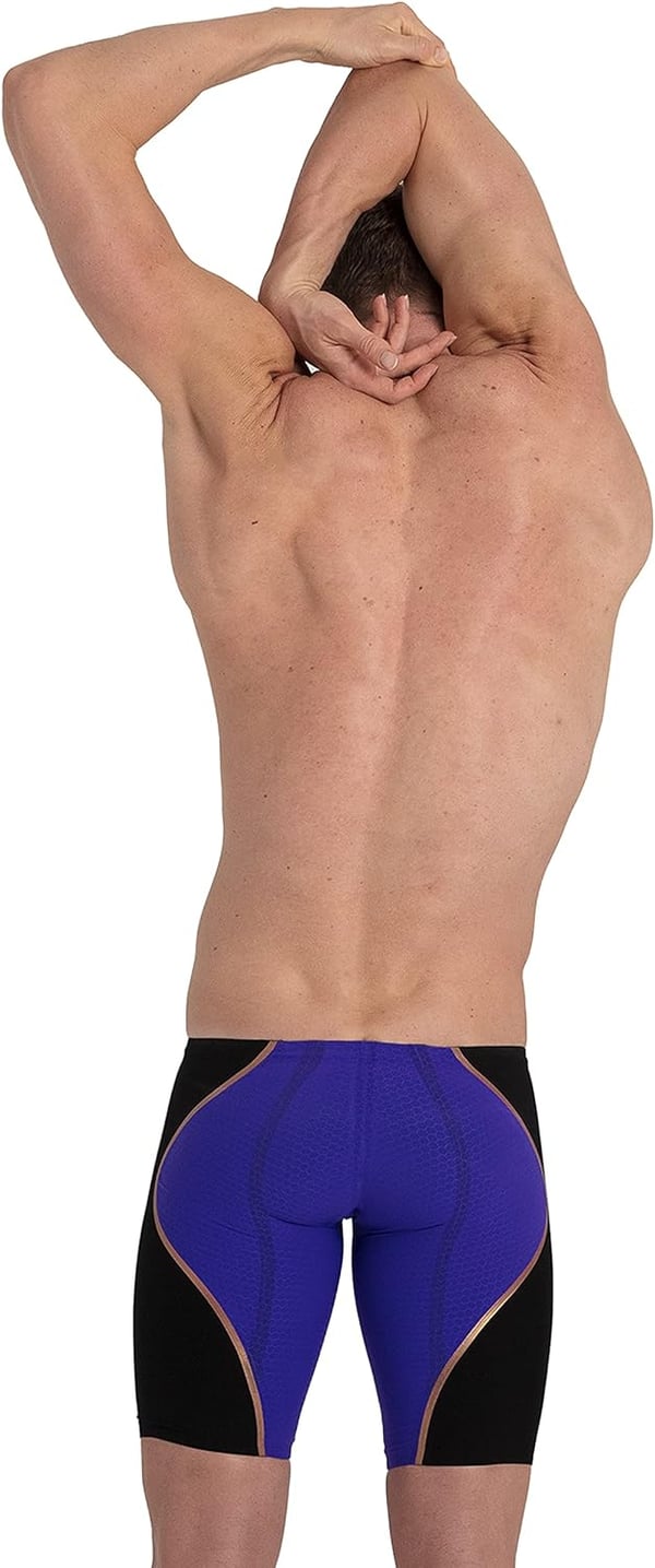 Speedo Mens Swimsuit Jammer LZR Pure IntentVioletBlackRose Gold