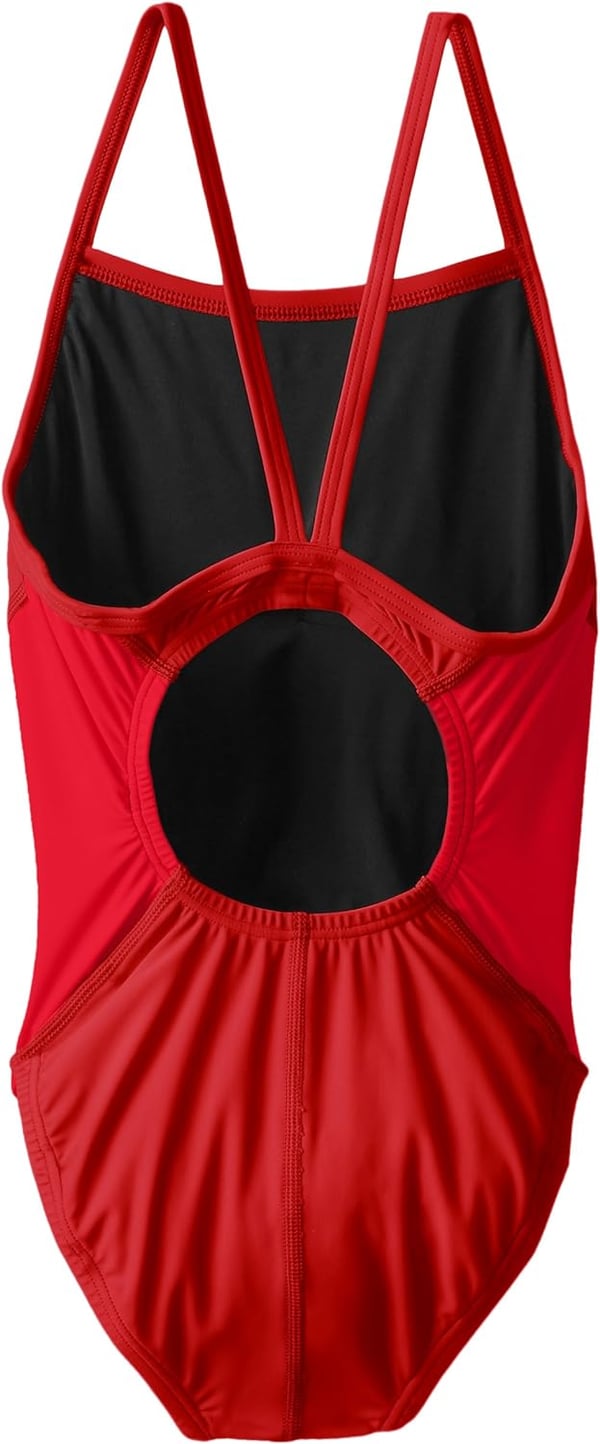 Speedo Big Girls Revolve Splice Energy Back Swimsuit22 Speedo Red