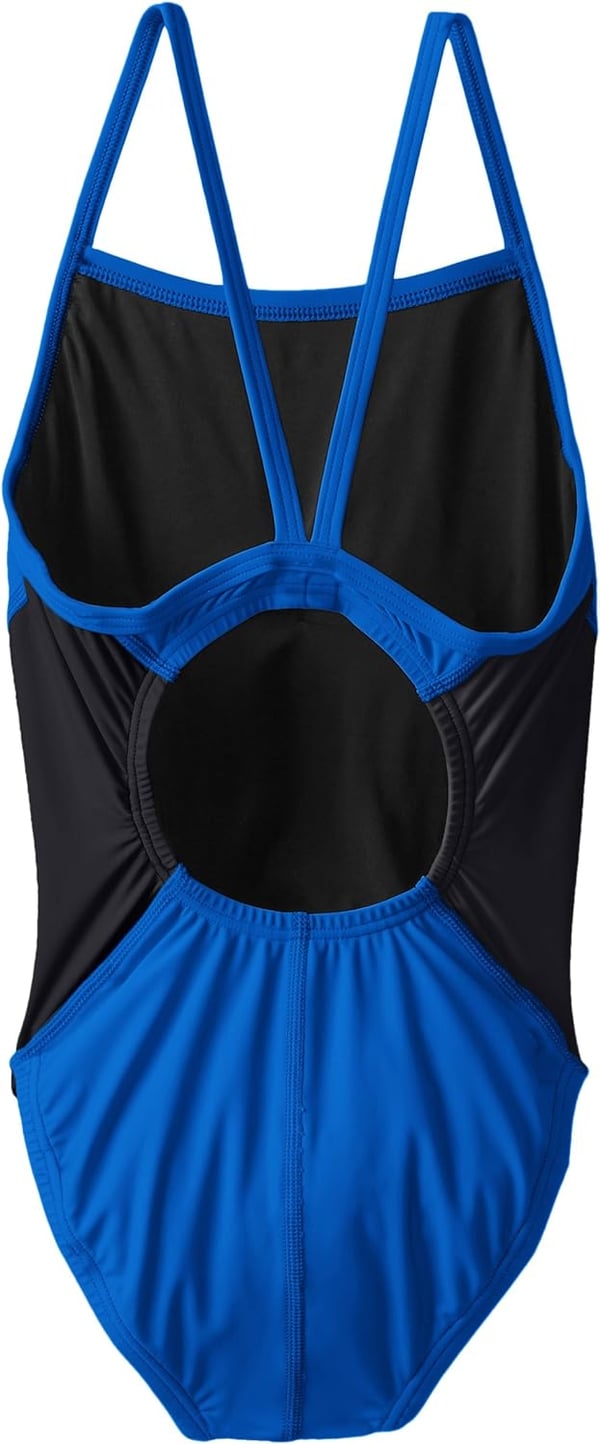 Speedo Big Girls Revolve Splice Energy Back SwimsuitBig Girls Blue