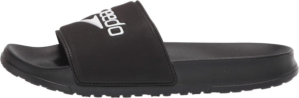 Speedo UnisexAdult Sandal Deck SlideBlackWhite