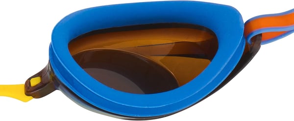 Speedo UnisexAdult Swim Goggles Mirrored Vanquisher 20Bright CobaltAmberGold