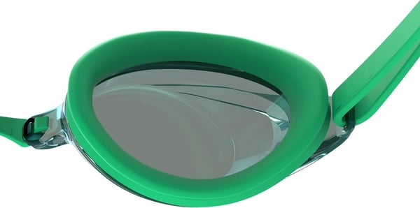 Speedo UnisexAdult Swim Goggles Mirrored Vanquisher 20Tlat Kelly GreenSteelEmeraldmirror