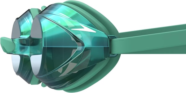 Speedo UnisexAdult Swim Goggles Mirrored Vanquisher 20Tlat Dark GreenSteelEmeraldmirror