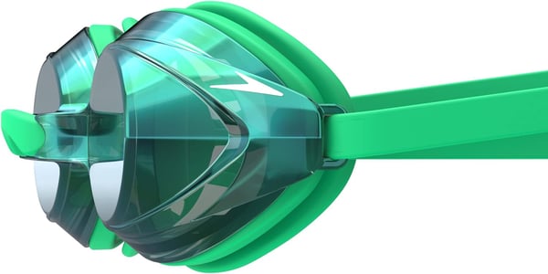 Speedo UnisexAdult Swim Goggles Mirrored Vanquisher 20Tlat Kelly GreenSteelEmeraldmirror