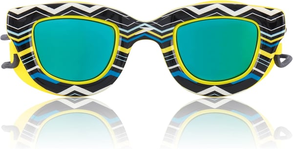 Speedo UnisexChild Swim Goggles Sunny G Ages 38Blazing YellowCobalt