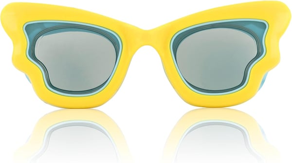 Speedo UnisexChild Swim Goggles Sunny G Ages 38Blazing YellowGray