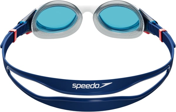 Speedo UnisexAdult Swim Goggle Biofuse 20Ammonite BlueWhiteRedBlue