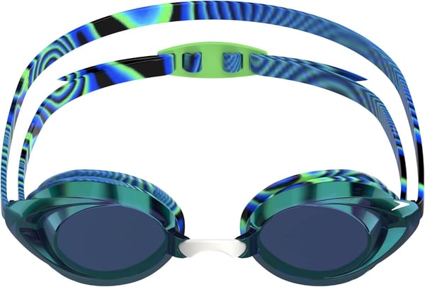 Speedo UnisexAdult Swim Goggles Mirrored Vanquisher 20Neon Depths Ltd