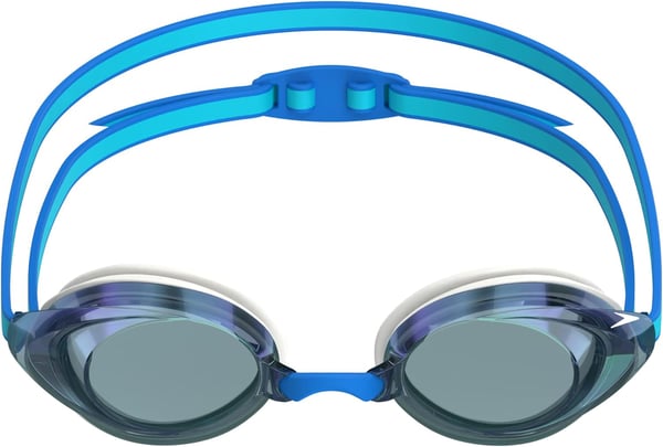 Speedo UnisexAdult Swim Goggles Mirrored Vanquisher 20Speedo WhiteCelesteIris