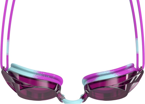 Speedo UnisexChild Swim Goggles Vanquisher 20 JuniorMirrored Marine BlueDive PurplePink GlowSilver