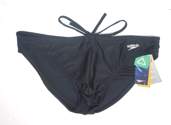 Speedo Mens Swimsuit Brief PowerFlex Eco SolarSpeedo Black