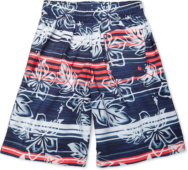 Speedo Boys Swim Trunk Knee Length Boardshort EBoard PrintedFloral Peacoat