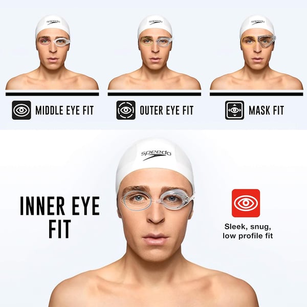 Speedo UnisexAdult Swim Goggles Mirrored Vanquisher 20Silver