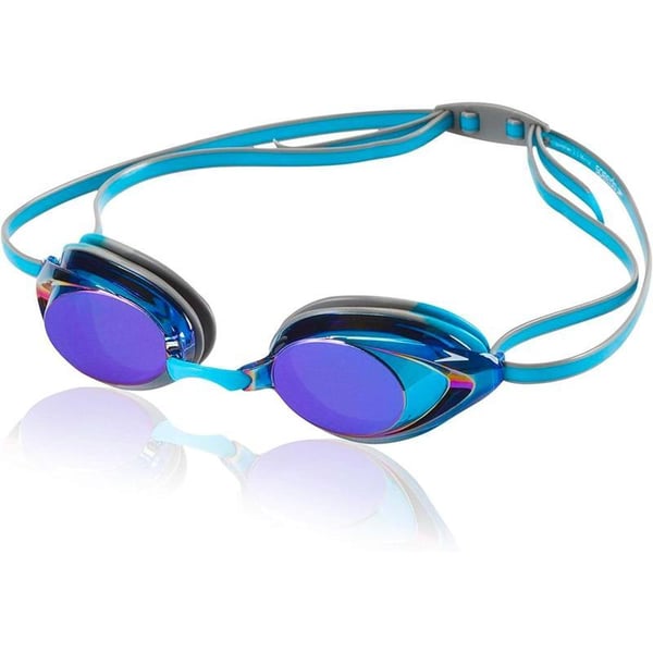 Speedo UnisexAdult Swim Goggles Mirrored Vanquisher 20Horizon Blue