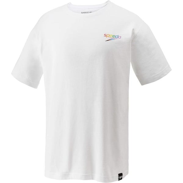 Speedo UnisexAdult TShirt Short Sleeve Crew Neck Pride GraphicWhite 2021