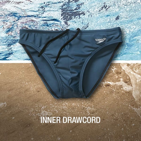 Speedo Mens Swimsuit Brief PowerFlex Eco SolarLogo Speedo Navy