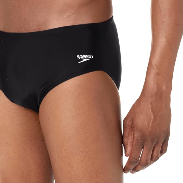 Speedo Mens Swimsuit Brief Powerflex Eco Solid AdultNew Black