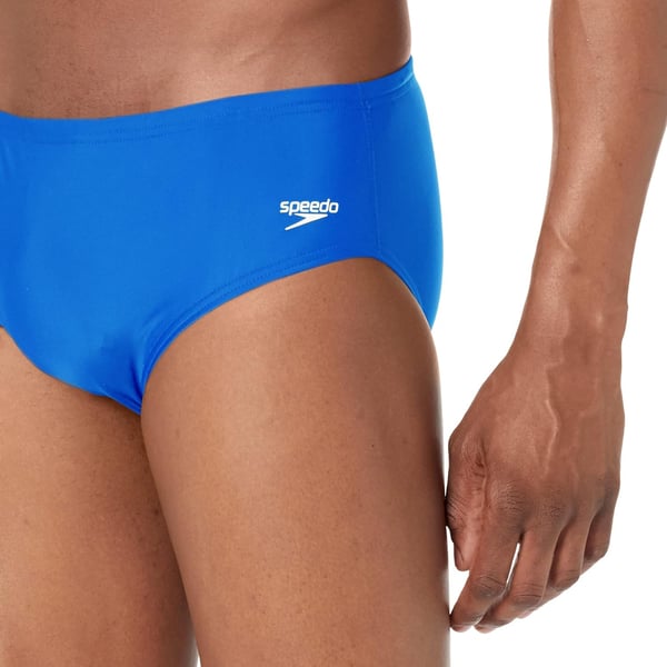 Speedo Mens Swimsuit Brief Powerflex Eco Solid AdultNew Sapphire