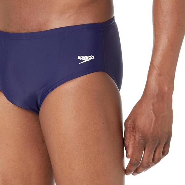 Speedo Mens Swimsuit Brief Powerflex Eco Solid AdultSpeedo Navy