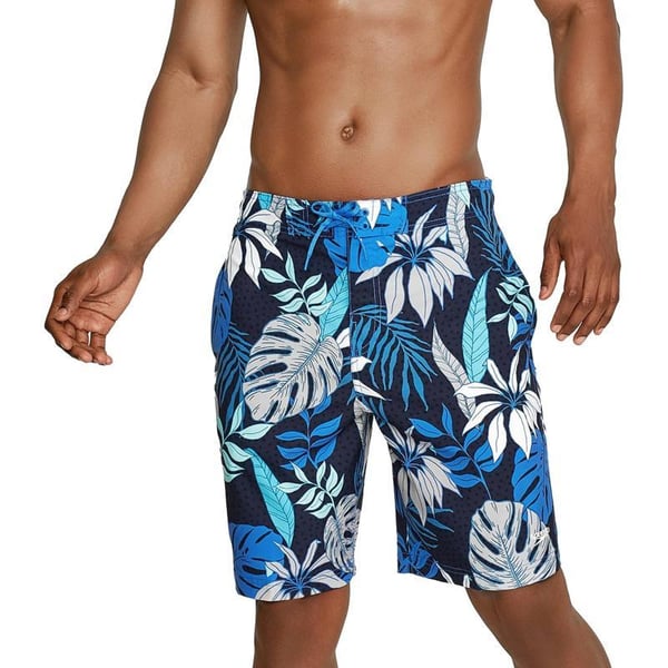 Mens Swim Trunk Knee Length Boardshort Bondi Printed20 Hothouse Peacoat