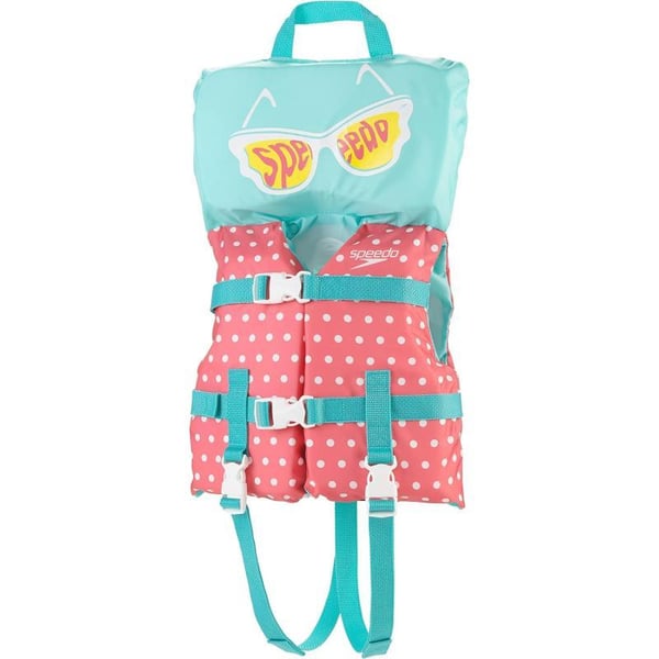 Speedo Baby Swim Infant Begin to Swim Flotation Life VestGeorgia Peach Polka Dots