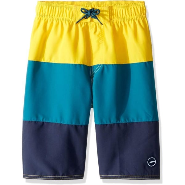 Speedo Boys Swim Trunk Knee Length Blocked VolleyGolden Glow