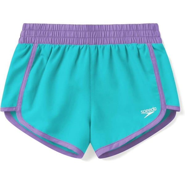 Speedo Girls Swimsuit Bottom Short Length BoardshortAqua Splash