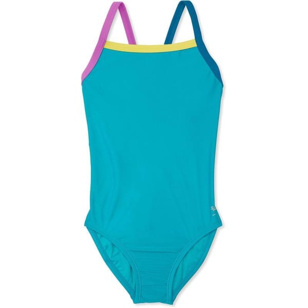 Speedo Girls Swimsuit One Piece Thin StrapsCeramic