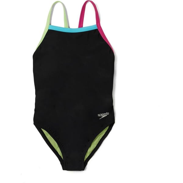 Speedo Girls Swimsuit One Piece Thin StrapsParadise Green