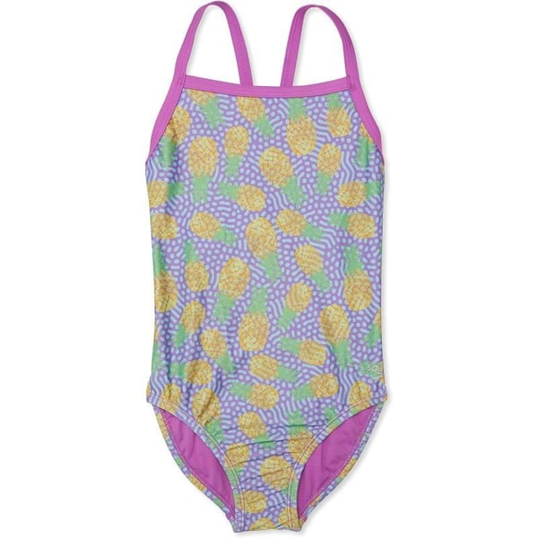 Speedo Girls Swimsuit One Piece Thin StrapsPineapple Party