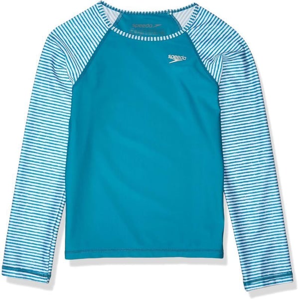 Speedo Girls Uv Swim Shirt Long Sleeve RashguardCapri Breeze