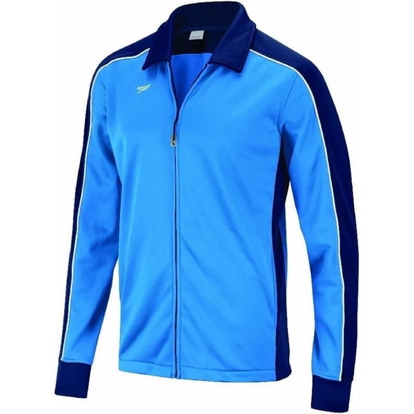 Speedo Mens Jacket Full Zip Collard Streamline Team Warm UpNavyBlue