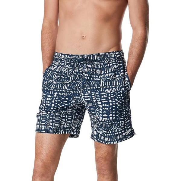 Speedo Mens Swim Trunk Mid Length SeasideBatik Moonlit Ocean